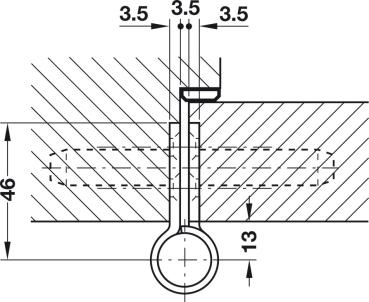 Preview: Objekttürband Edelstahl matt VN 2929/160 für ungefälzte Objekttüren bis 160 kg Simonswerk